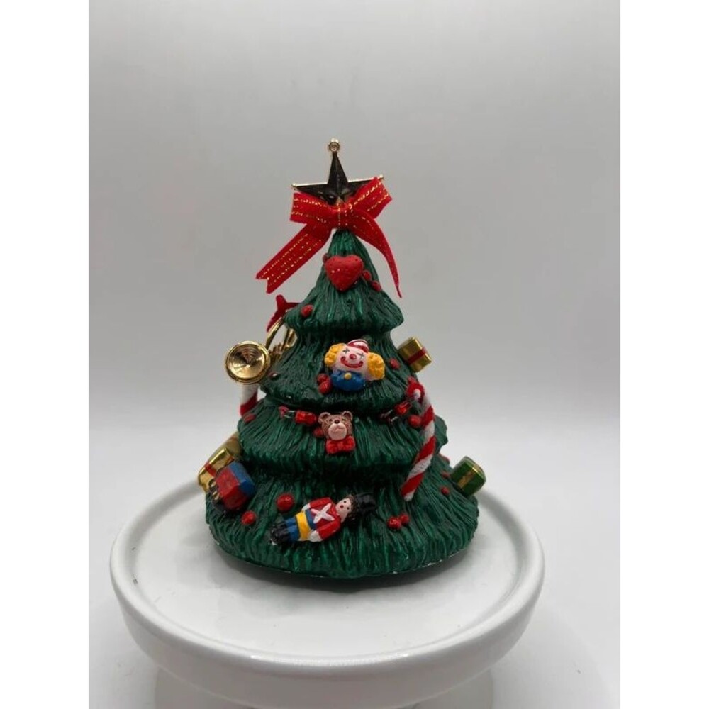 Vintage Christmas Tree Figurine Decoration Toys Clown Teddy Bear Soldier 5”